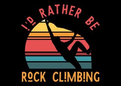 Rock climbing climber