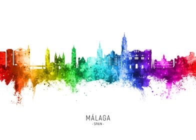 Malaga Skyline Spain