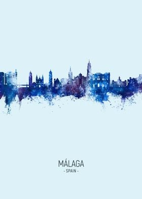 Malaga Skyline Spain