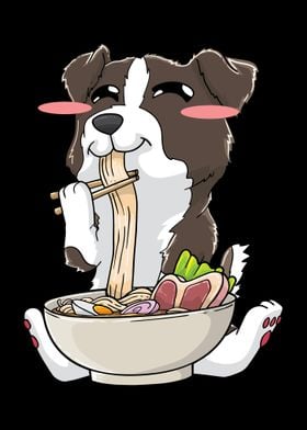 Border Collie Ramen Noodle