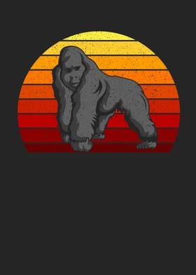 Retro Silverback Gorilla