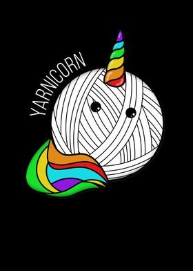 Funny Yarn Art Unicorn