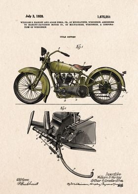 motorcycle patent color