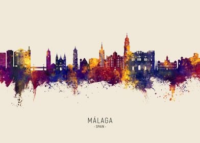 Malaga Skyline Spain