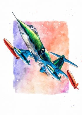 F104c Watercolor