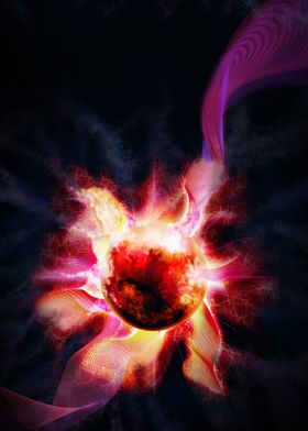 Abstract plasma sphere 