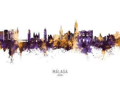 Malaga Skyline Spain