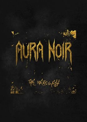 Aura Noir metal band logo