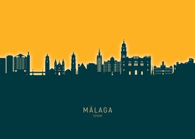 Malaga Skyline Spain