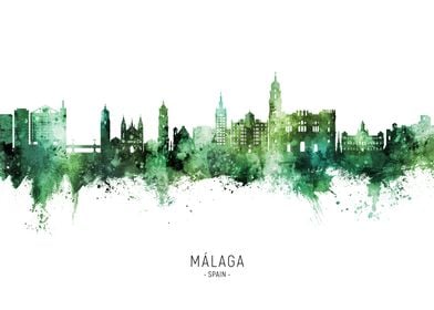 Malaga Skyline Spain