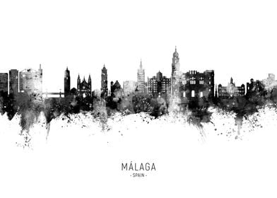 Malaga Skyline Spain