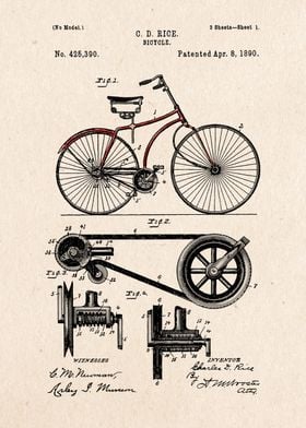 bicycle patent color