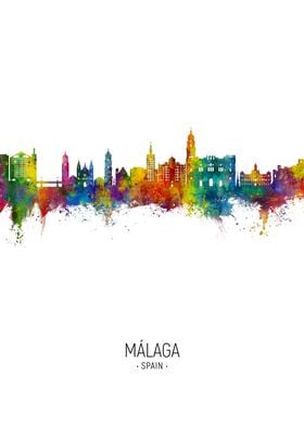 Malaga Skyline Spain