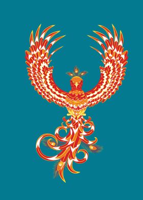 Mythical Phoenix Bird