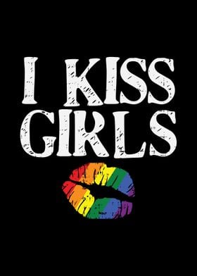 I Kiss Girls LGBT Lips