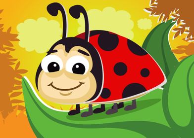 Cute Comic Ladybug