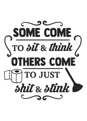 Sit Think Funny Bathroom