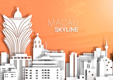 Paper Cut Macau Skyline
