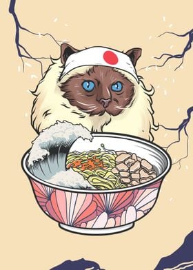 Burma Burmese Cat Ramen