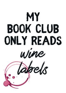 Wine labels book club