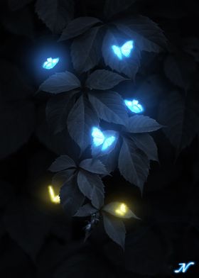 Glowing Butterflies