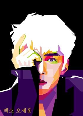 Oh Sehun EXO Art Black