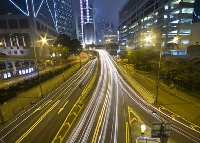 hongkong in night view