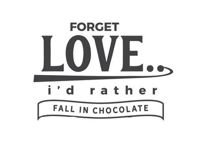 fall in chocolate