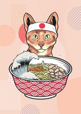 Savannah Cat Ramen