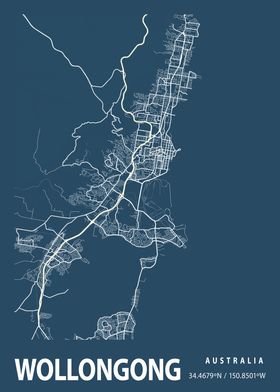 Wollongong Blueprint Map
