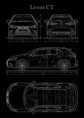 Lexus CT 2019 Blueprint