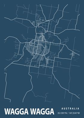 Wagga Wagga Blueprint Map