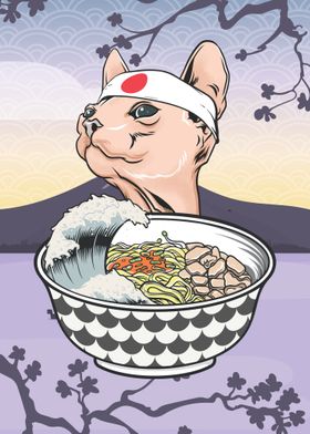 Sphynx Cat Ramen