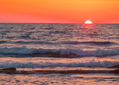 Red sea epic Sunset Israel