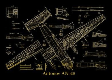 Antonov AN28 Blueprint 