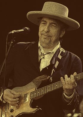 Bob Dylan Retro Vintage 4