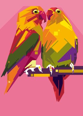 Love Bird Art 01