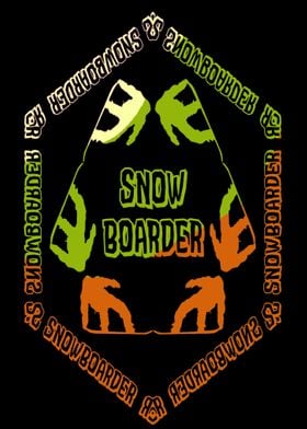 Snowboarder snowboarding