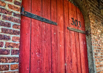 Old Red Doors