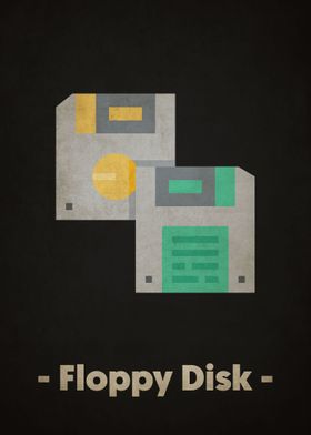 Retro Floppy Minimalist