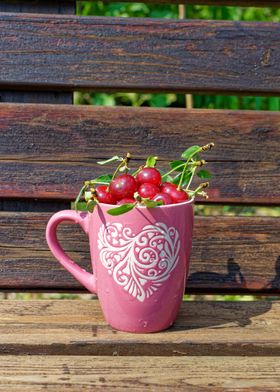 Lovely cup of cherries