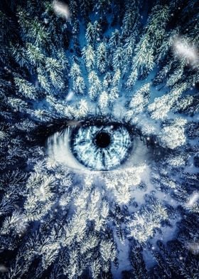 Eye Forest Winter Spirit