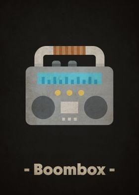 Retro Boombox Minimalist