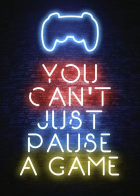 you cant just pause a game