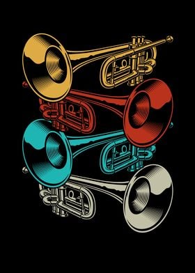 Trumpet Retro Instrument