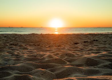 Sunset on the beach