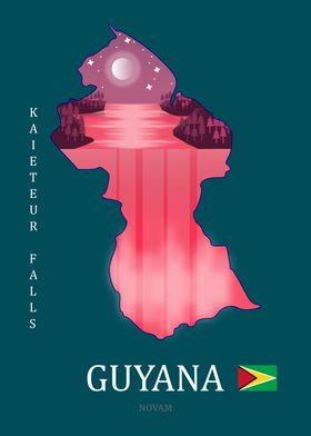 Guyana Silhouette Design