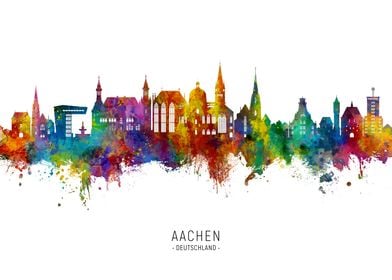 Aachen Skyline Deutschland