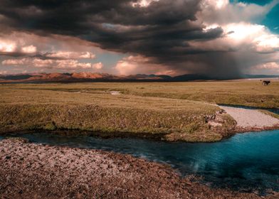 A lake in Kyrgyzstan 