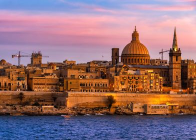 Valletta Skyline in Malta